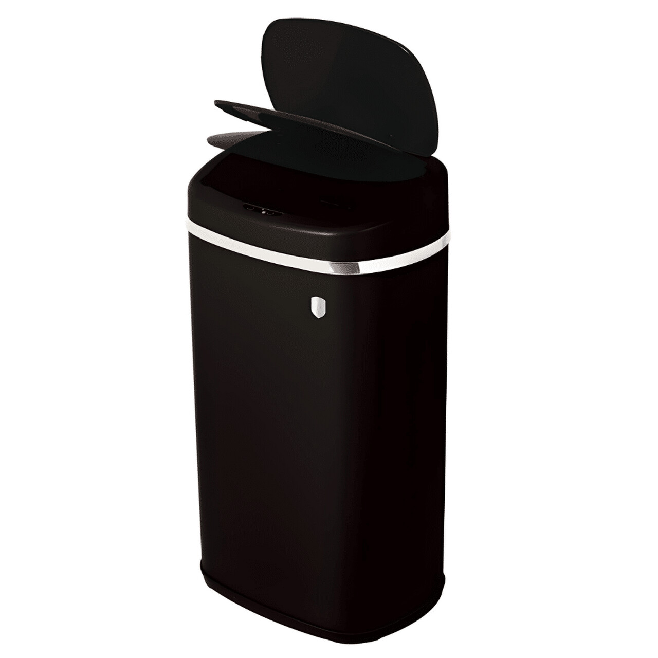 Cos de gunoi cu senzor Berlinger Haus, Matte Black, 39.5x28x67 cm, 58 L, fier, negru - imagine 6